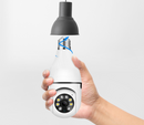 Câmera Espiã Wi-Fi Lâmpada 360° Visão Noturna Proteção Inteligente Residencial