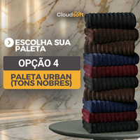 CloudSoft™ – Toalha Premium Algodão Turco | Kit 6 Banhão + 4 Rosto (BRINDE)