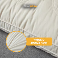 CloudPillow™ Travesseiro Premium Pluma de Ganso - Conforto de Hotel 5 Estrelas