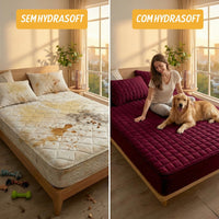 [COMPRE 1, LEVE 3] Hydra Soft™ - Jogo de Cama Impermeável Premium – Capa + 2 Fronhas