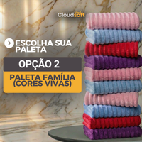 CloudSoft™ – Toalha Premium Algodão Turco | Kit 6 Banhão + 4 Rosto (BRINDE)