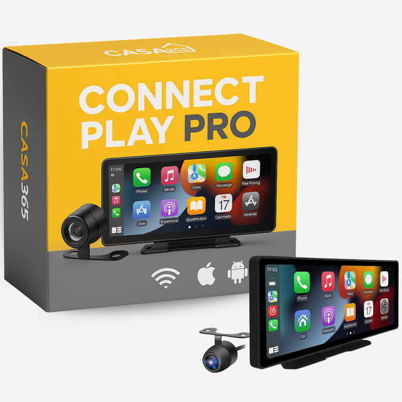 Connect Play Pro - Multimídia Portátil Universal Sem Fio + Brinde Câmera de Ré