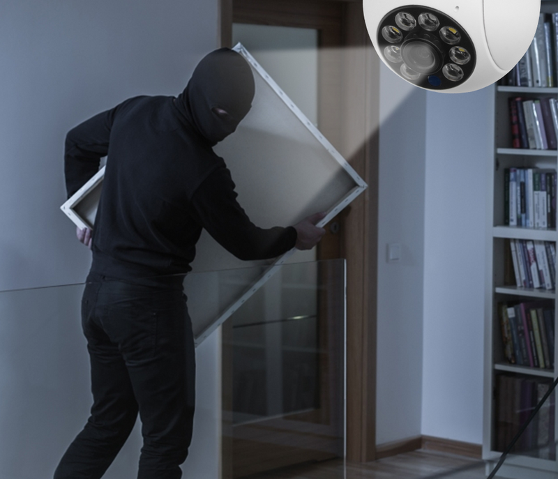 Câmera Espiã Wi-Fi Lâmpada 360° Visão Noturna Proteção Inteligente Residencial