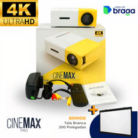 CineFlix HD™ Projetor Portátil + BRINDE Tela 200 Polegadas —Transforme Sua Casa em um Cinema